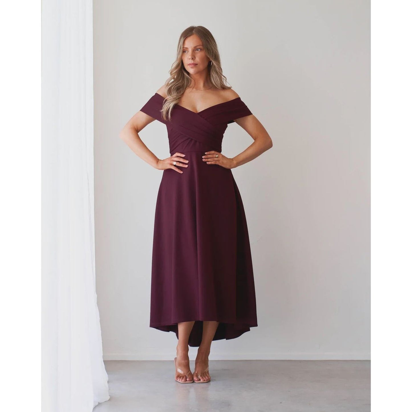 863 Belina Dress Mahogany