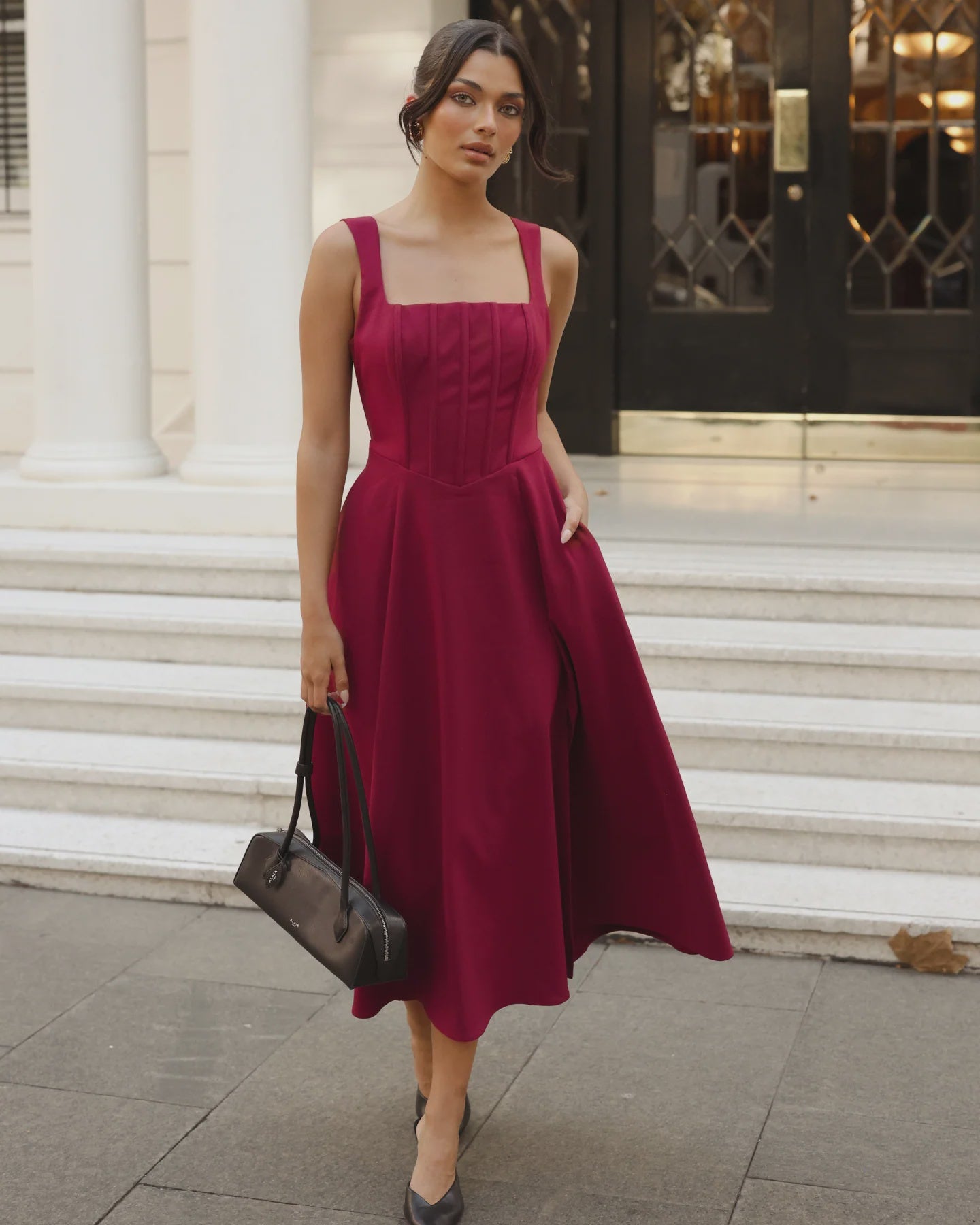 932 Danielle Dress Red