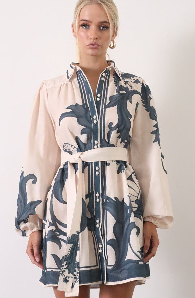 E519 Zayna Dress Cream