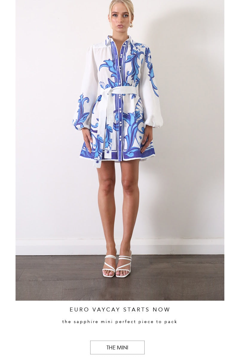 E519 Zayna Dress Cobalt