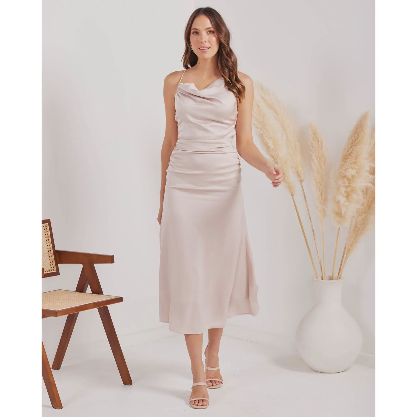 760 Daphne Dress Champagne