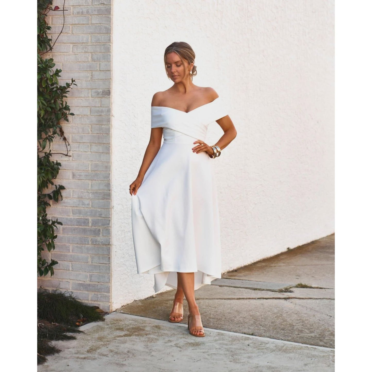 863 Belina Dress White