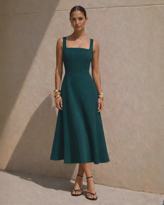 932 Danielle Dress Green