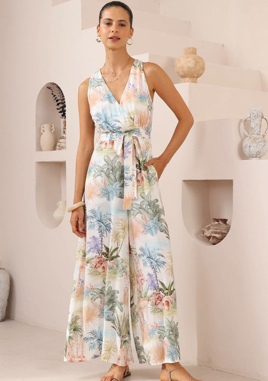 2857 Polly Jumpsuit White