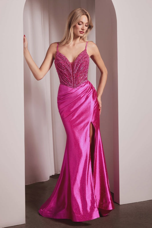 238 Elara Courture Gown Pink