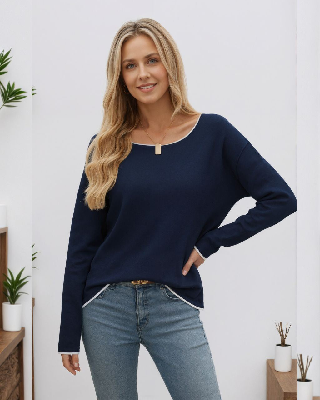 0306 Carteen Knit Navy