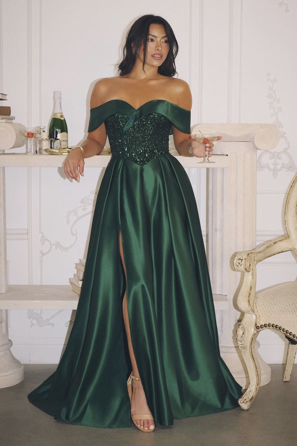 614 Milani Gown Emerald