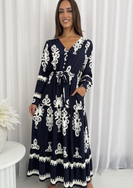 7770 Janelle Maxi Navy