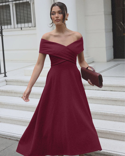 863 Belina Dress Wine