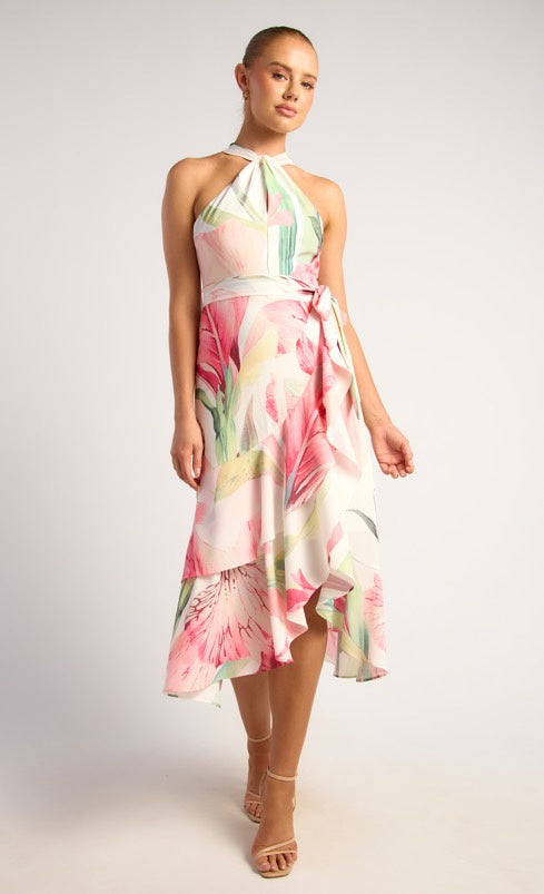 1466 Telly Midi White Floral