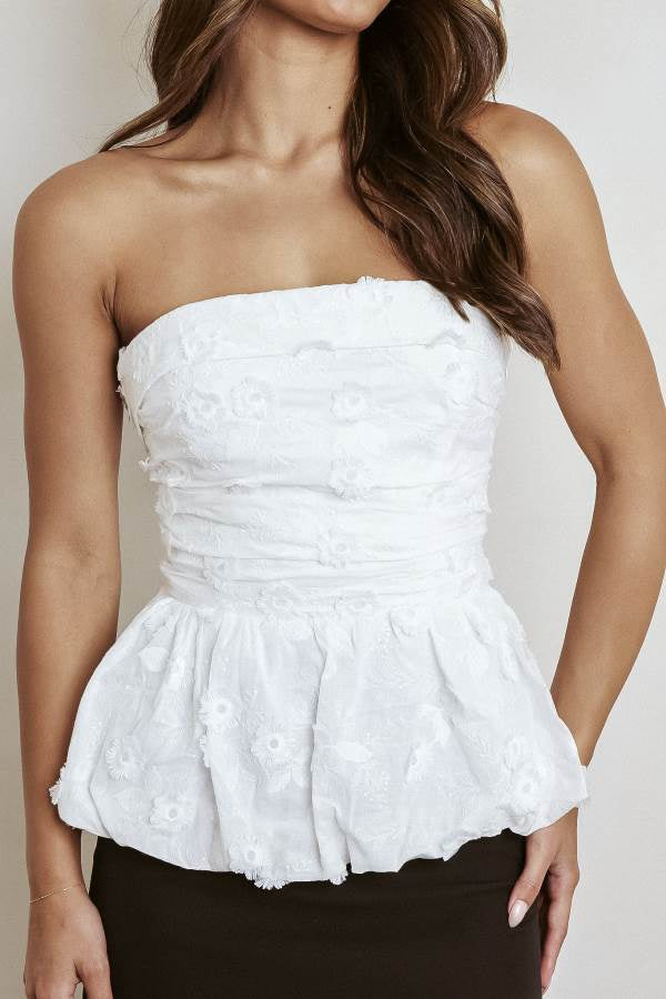 7J03 Janey Top White