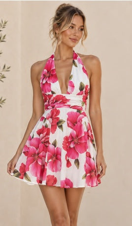 1D08 Eva Mini Dress Pink