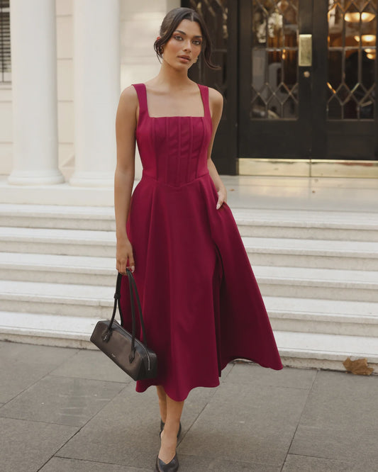 932 Danielle Dress Red