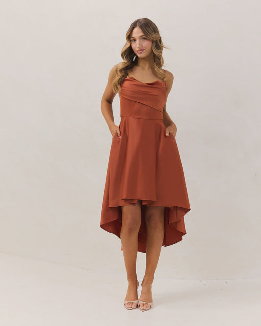 856 Marie Dress Rust