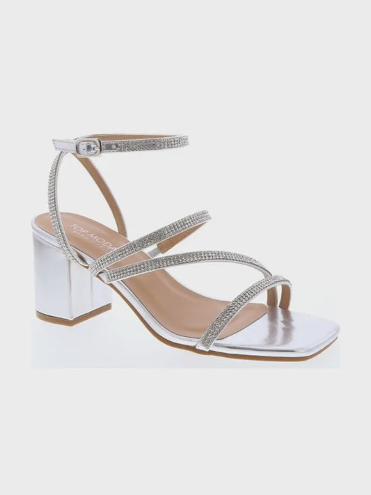 40-W Ali Heels Diamond Silver