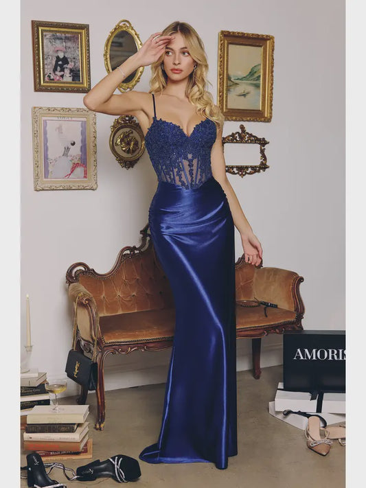 819 Gaia Gown Navy