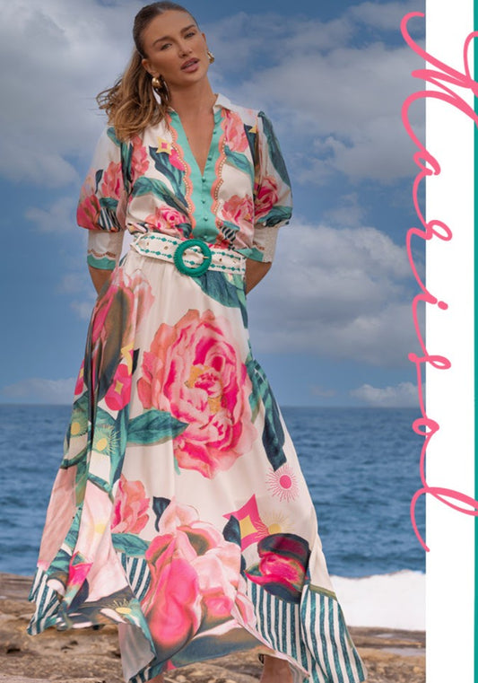 704 Marisol Maxi Skirt Pink