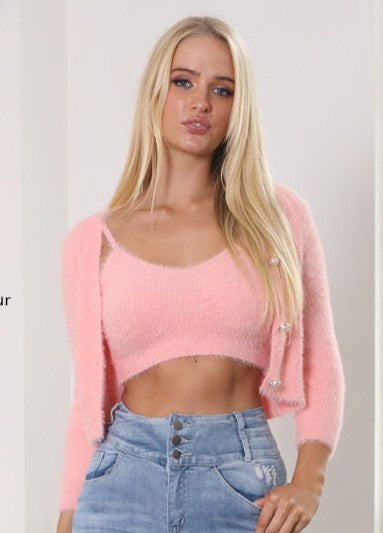 2547 Felicia Knit Set Pink