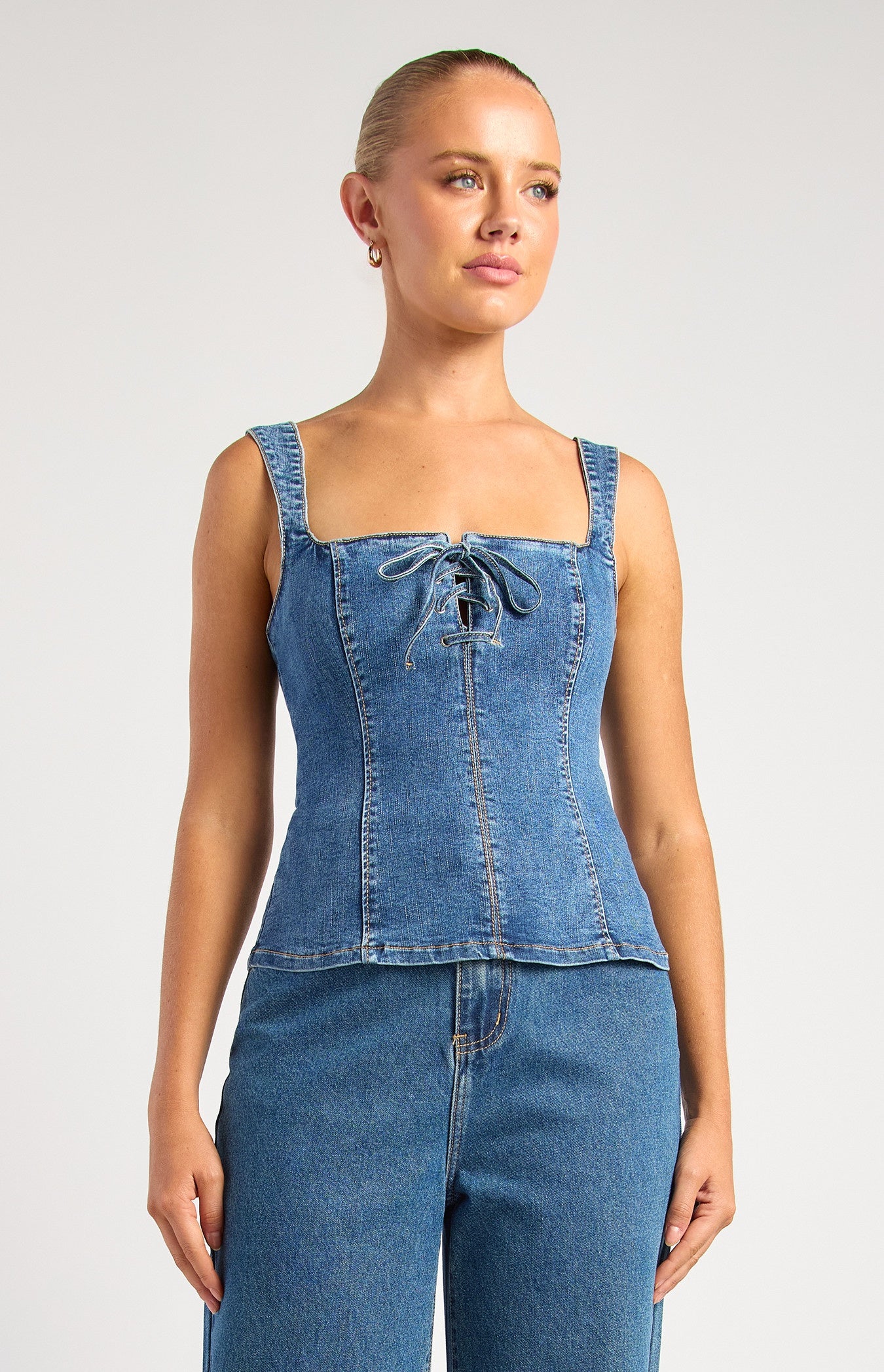 M655 Santina Top Denim