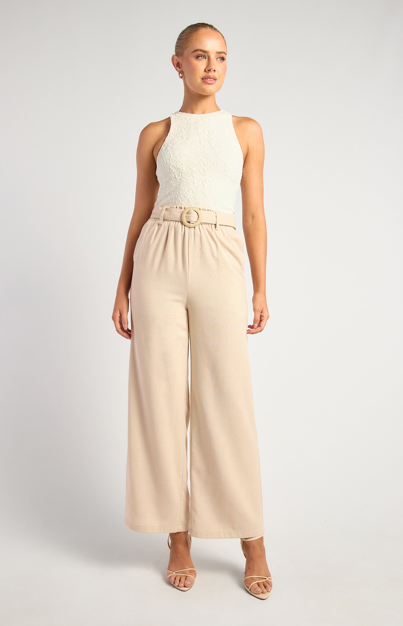 330B Rona Pants Beige