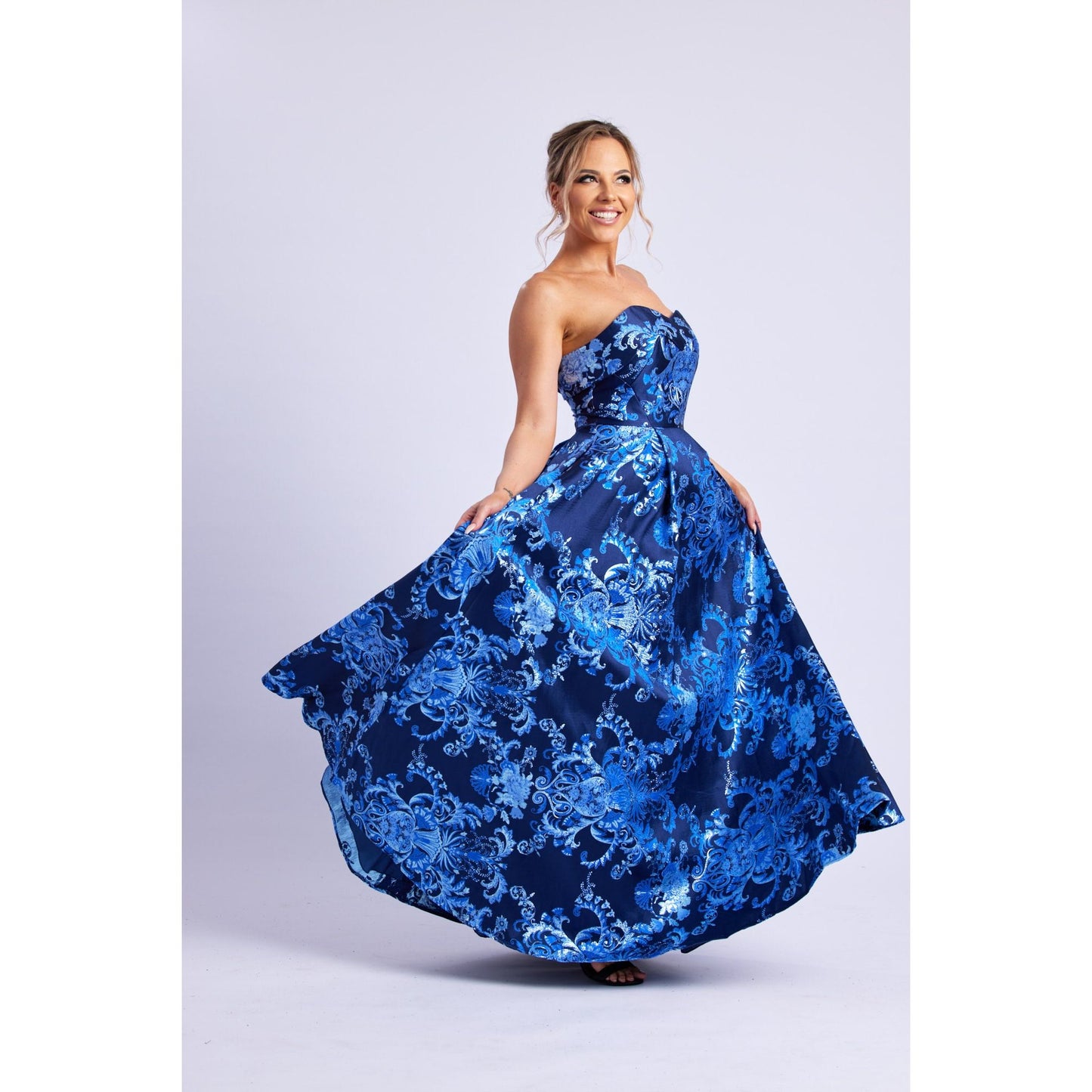 9362 Marnie Gown Navy/Blue