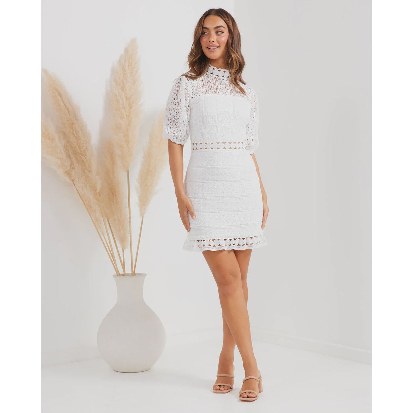 724 Shereen Dress White