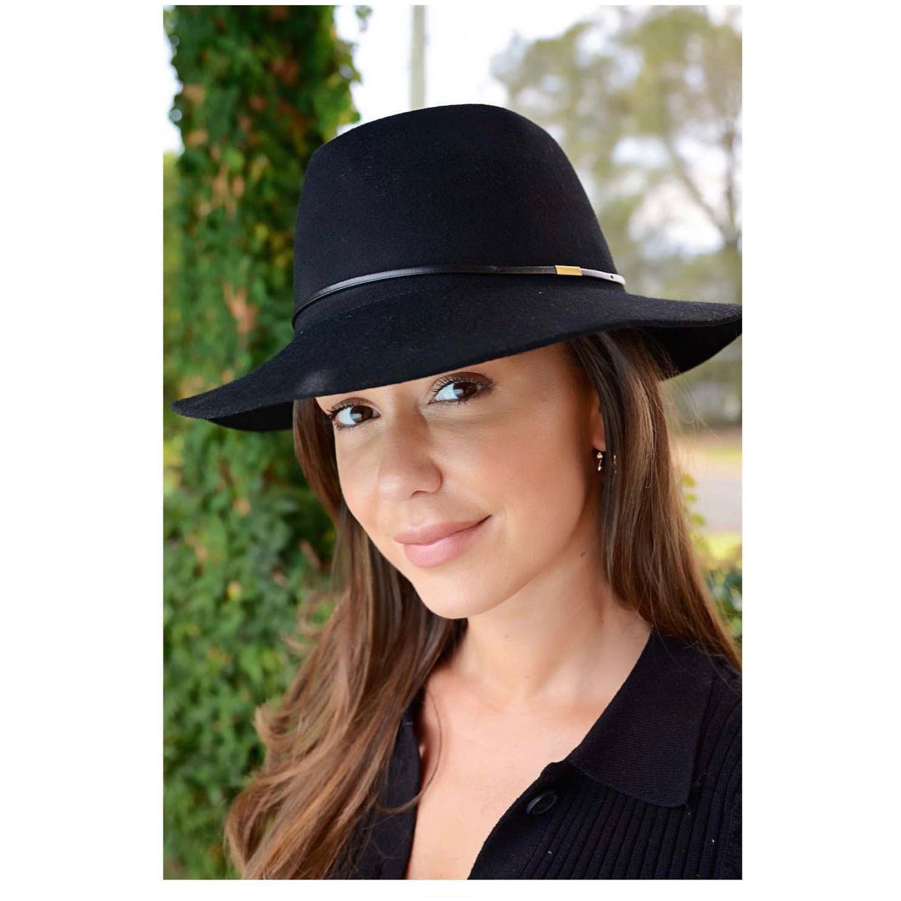 2022 Panama Wool Hat Black
